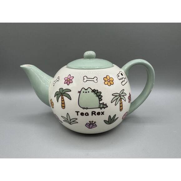 Pusheen The Cat Tea Rex Teapot Our Name Is Mud Ceramic - Picture 1 of 10